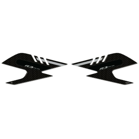 2 Protectores Laterales de gel 3D para Depósito de Moto compatible con Yamaha R3 2019-2023