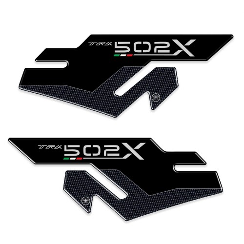 2 protezioni laterali serbatoio in gel 3D compatibili per moto Benelli TRK 502 X