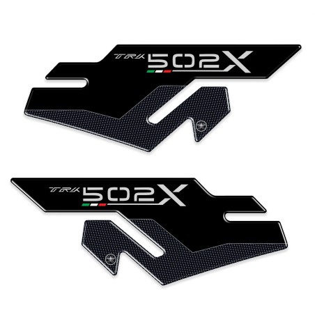 2 protezioni laterali serbatoio in gel 3D compatibili per moto Benelli TRK 502 X