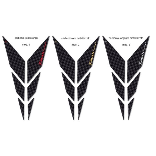 3D carbon-ergal COMPATIBLE ADHESIVES for YAMAHA TMAX 530 Y FRONT 2012-2016 2