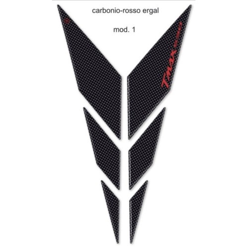 3D carbon-ergal COMPATIBLE ADHESIVES for YAMAHA TMAX 530 Y FRONT 2012-2016