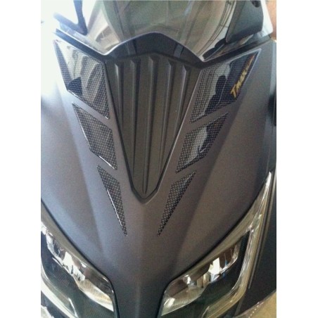 ADESIVI 3D carbonio-ergal COMPATIBILI per YAMAHA TMAX 530 Y FRONTALE 2012-2016