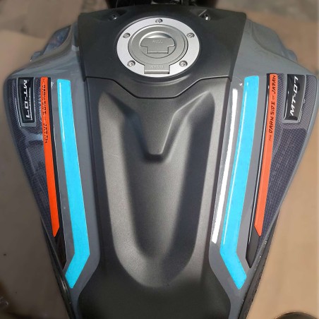 Adesivi 3D Fasce Serbatoio superiore compatibili con Yamaha Mt-07 2021-2023