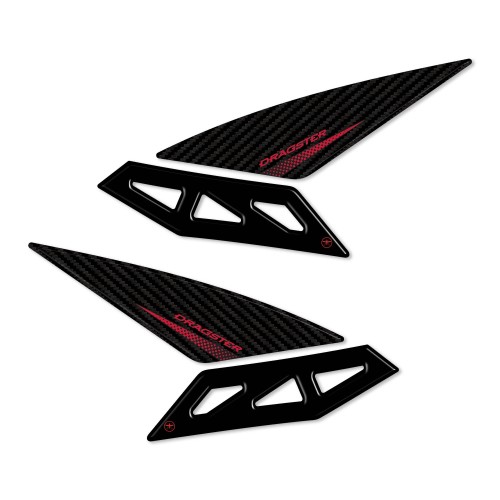 Pegatinas 3D laterales del depósito compatibles con las motos Mv Agusta Dragster 2020-23 2