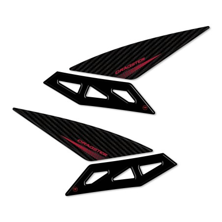 Adesivi 3D laterali serbatoio compatibili con moto Mv Agusta Dragster 2019-23