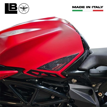 Adesivi 3D laterali serbatoio compatibili con moto Mv Agusta Dragster 2020-23