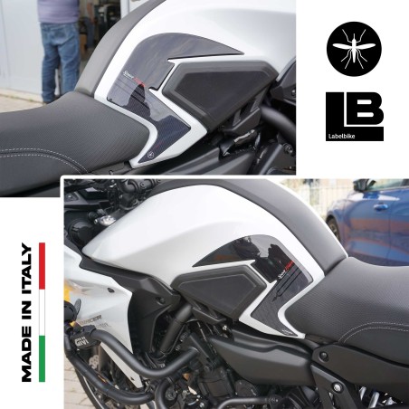 Adhesivos laterales de depósito 3D compatibles con Yamaha Tracer 700 MT-07 2016-2019
