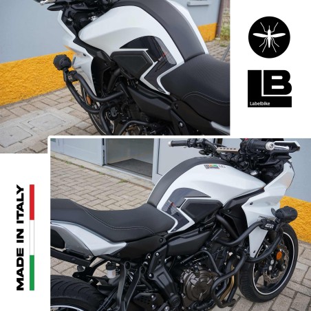 Adhesivos laterales de depósito 3D compatibles con Yamaha Tracer 700 MT-07 2016-2019