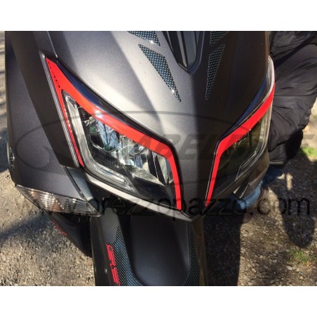 Adhesivos 3D para párpados de faros de scooter compatibles con Yamaha Tmax 2015 - 2016