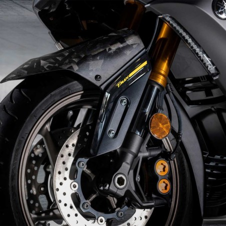 Adhesivos 3D para guardabarros delantero compatibles con Yamaha Tmax 560 20º Aniversario
