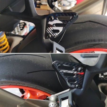 Adesivi 3D per Battitacco posteriore compatibili con Aprilia RSV4 1100 2011-2024