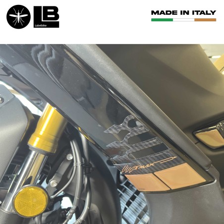 Adesivi 3D per carene pance laterali fianchetti compatibili con Yamaha Tmax 2022