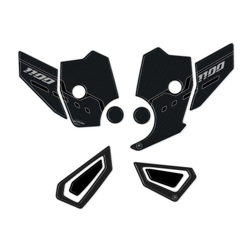 3D stickers complete heel pad protection compatible with Honda Nt1100 2022-23 2