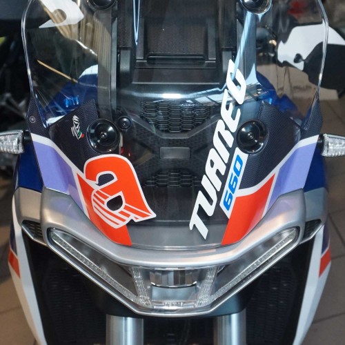 Adesivi 3D Protezione cupolino compatibili con Aprilia Tuareg 660 Tagelmust 2022
