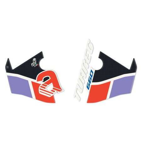 Stickers 3D Protecteur de pare-brise compatible avec Aprilia Tuareg 660 Tagelmust 2022