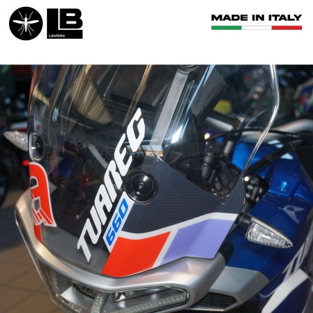 Stickers 3D Protecteur de pare-brise compatible avec Aprilia Tuareg 660 Tagelmust 2022