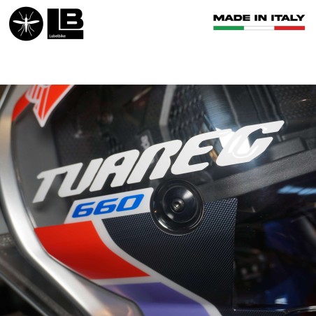 Stickers 3D Protecteur de pare-brise compatible avec Aprilia Tuareg 660 Tagelmust 2022