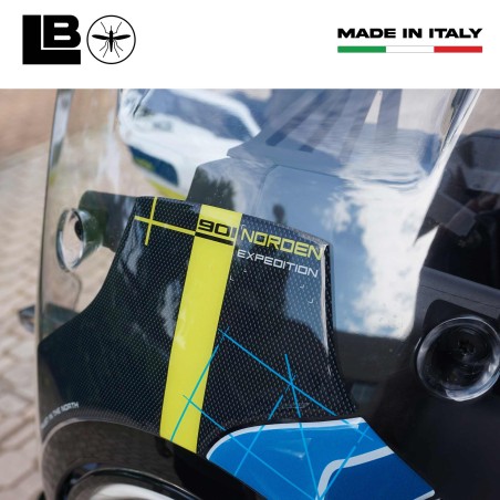 Adesivi 3D Protezione Cupolino moto compatibili con Husqvarna Norden 901 2023