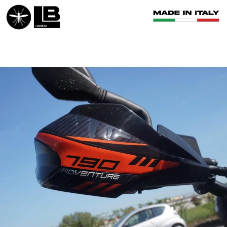 Adesivi 3D Protezione Paramani moto compatibile con KTM 790 Adventure 2019-2024