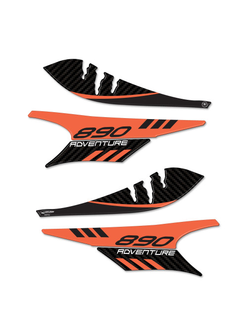 Adesivi 3D Protezione Paramani moto compatibile con KTM 890 Adventure 2021-2022 2