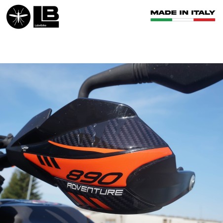 Adesivi 3D Protezione Paramani moto compatibile con KTM 890 Adventure 2021-2022