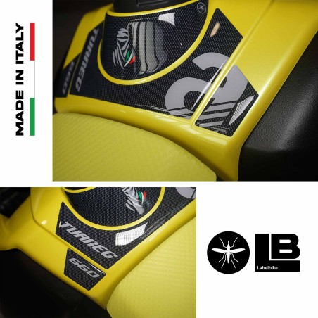 Adesivi 3D Protezione Paraserbatoio compatibili con Aprilia Tuareg 660 2022-2023