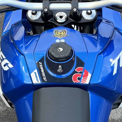 Adesivi 3D Protezione Paraserbatoio compatibili con Aprilia Tuareg 660 Tagelmust