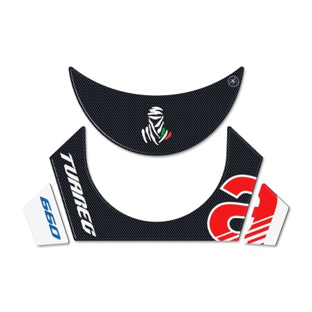 Adesivi 3D Protezione Paraserbatoio compatibili con Aprilia Tuareg 660 Tagelmust