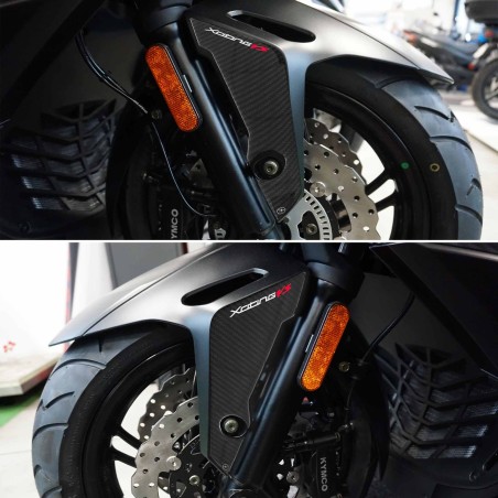 Adesivi 3D Protezione parasteli parafango compatibile con Kymco Xciting VS 400