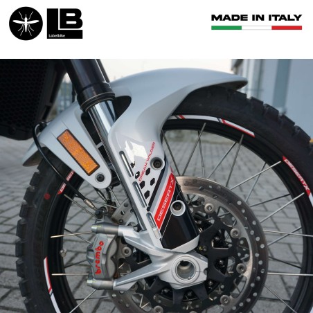 Adesivi 3D Protezione parasteli parafango moto compatibili con Ducati DesertX
