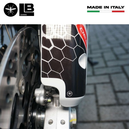 Adesivi 3D Protezione parasteli parafango moto compatibili con Ducati DesertX