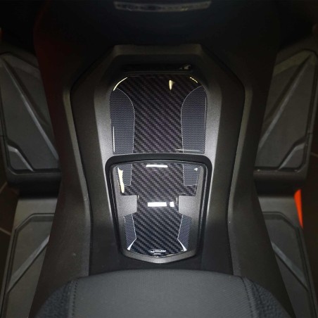 Adesivi 3D protezione pedana e sportello compatibile con Honda Forza 350 2022-23