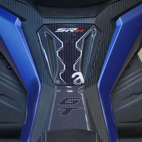 Adesivi 3D protezione pedana e sportello compatibili con Aprilia SR GT 125 e 200