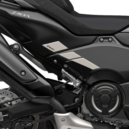 Adesivi 3D Protezione pedane piedi passeggero compatibili con Yamaha Tmax 2022