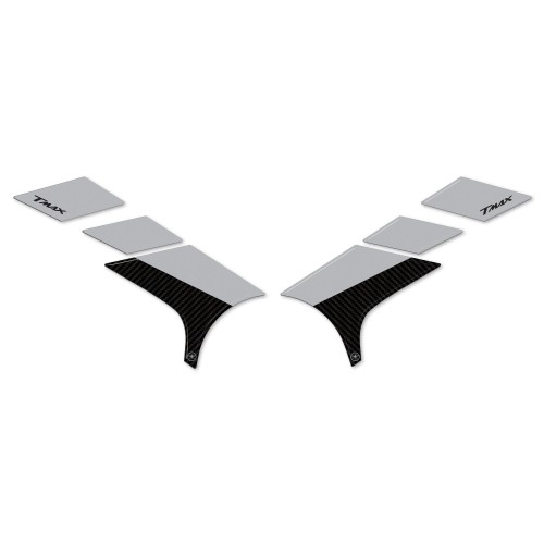Adesivi 3D Protezione pedane piedi passeggero compatibili con Yamaha Tmax 2022 2