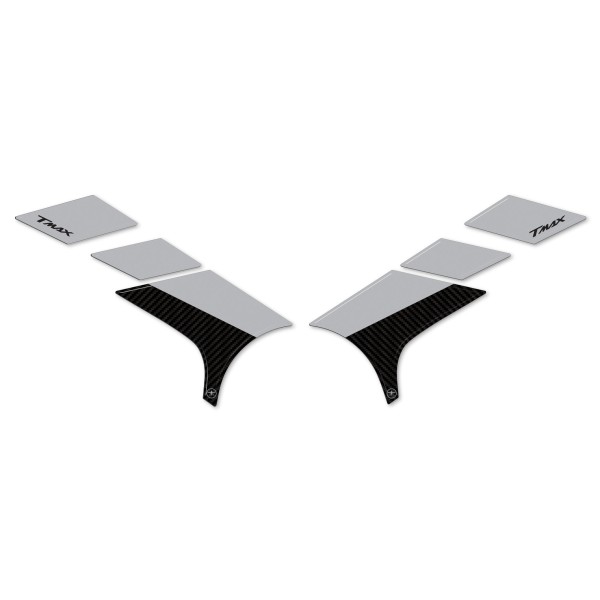 Adesivi 3D Protezione pedane piedi passeggero compatibili con Yamaha Tmax 2022