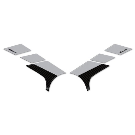 Adesivi 3D Protezione pedane piedi passeggero compatibili con Yamaha Tmax 2022