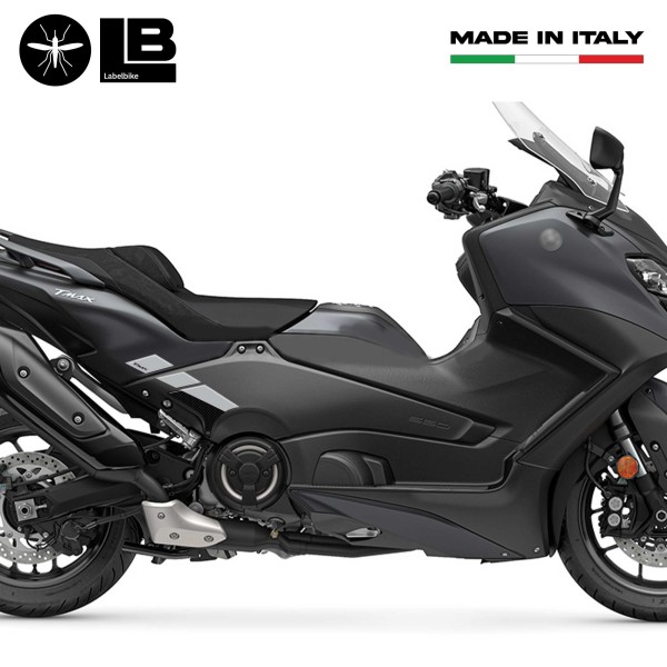 Adesivi 3D Protezione pedane piedi passeggero compatibili con Yamaha Tmax 2022