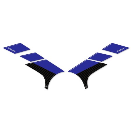 Adesivi 3D Protezione pedane piedi passeggero compatibili con Yamaha Tmax 2022