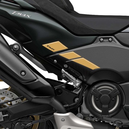 Adesivi 3D Protezione pedane piedi passeggero compatibili con Yamaha Tmax 2022
