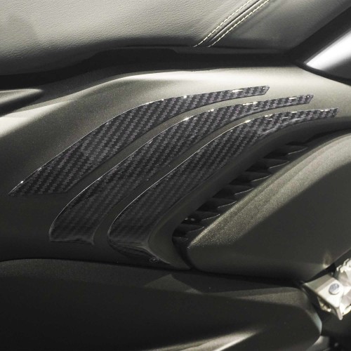 Adhesivos 3D para protección de reposapiés del pasajero compatibles con Yamaha Xmax 2023
