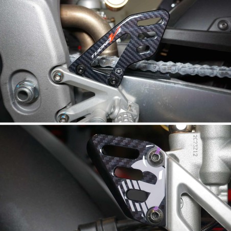 Adesivi 3D Protezioni Battitacco compatibili con Aprilia Tuono V4 1100 2011-2024