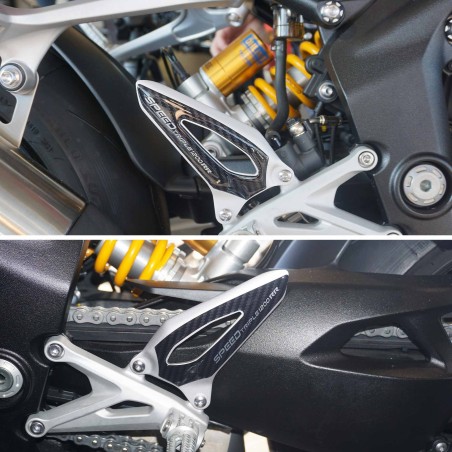 Adesivi 3D Protezioni Battitacco compatibili con Triumph Speed Triple 1200 RR