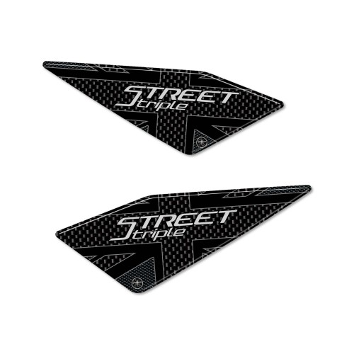 Pegatinas protectoras de talón 3D compatibles con Triumph Street Triple 2017-24. 2