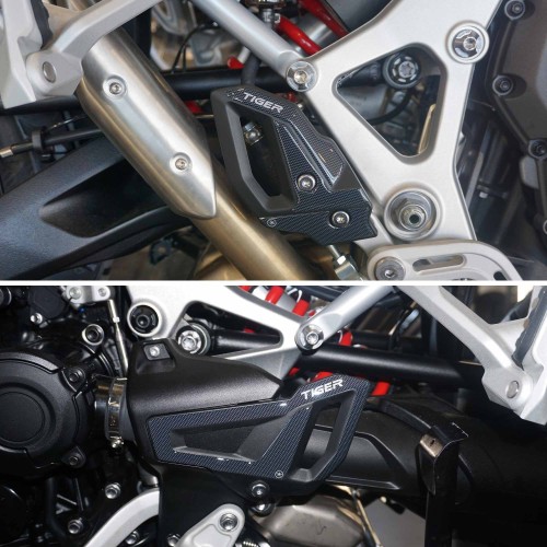 Adesivi 3D Protezioni Battitacco compatibili con Triumph Tiger 1200 GT e Rally