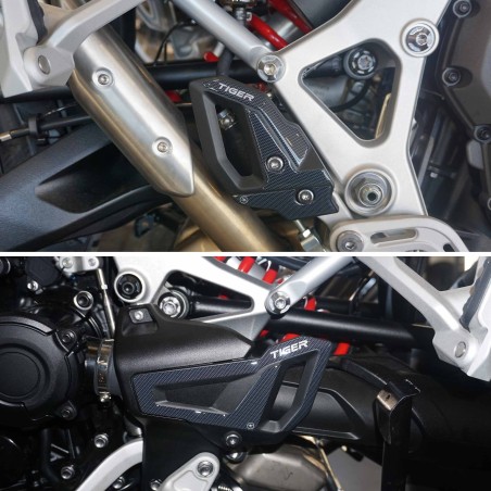 Adesivi 3D Protezioni Battitacco compatibili con Triumph Tiger 1200 GT e Rally