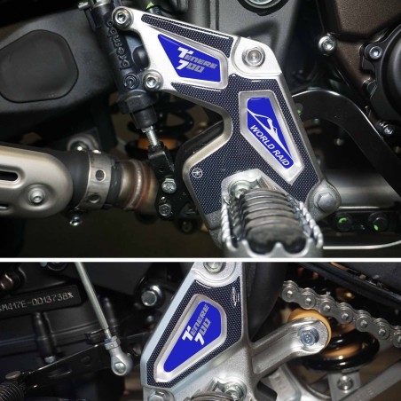 Adhesivos protectores de umbral de puerta 3D compatibles con Yamaha tenere 700