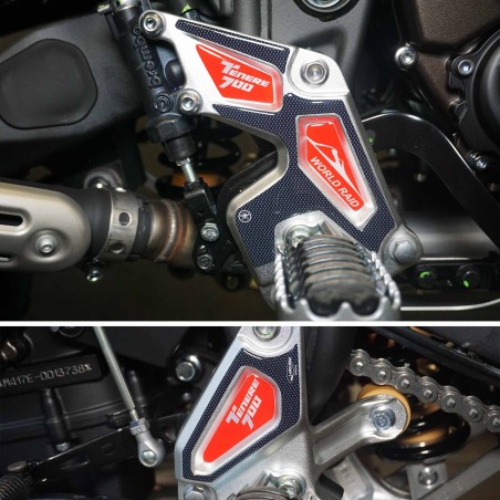 Adhesivos protectores de umbral de puerta 3D compatibles con Yamaha tenere 700