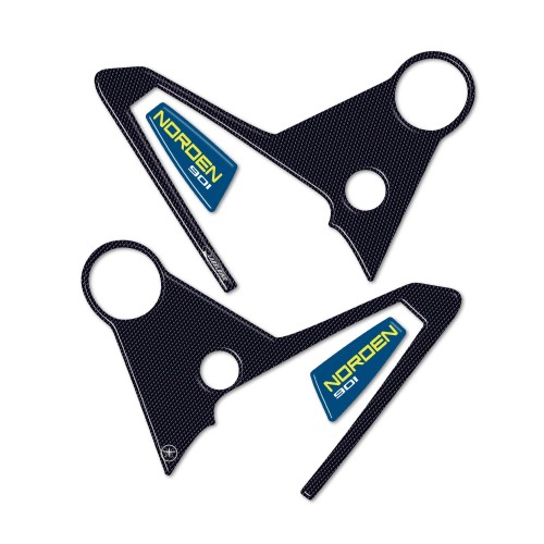 Stickers 3D protecteurs de talons moto compatibles avec Husqvarna Norden 901 2023 2