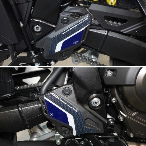 Adesivi 3D Protezioni Battitacco moto compatibili con Suzuki V-Strom 800DE
